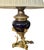 Mid 19th Century Antique Mid 19th Century Ink Blue Oil Lamps, Electrified - A Pair For Sale - Image 5 of 15