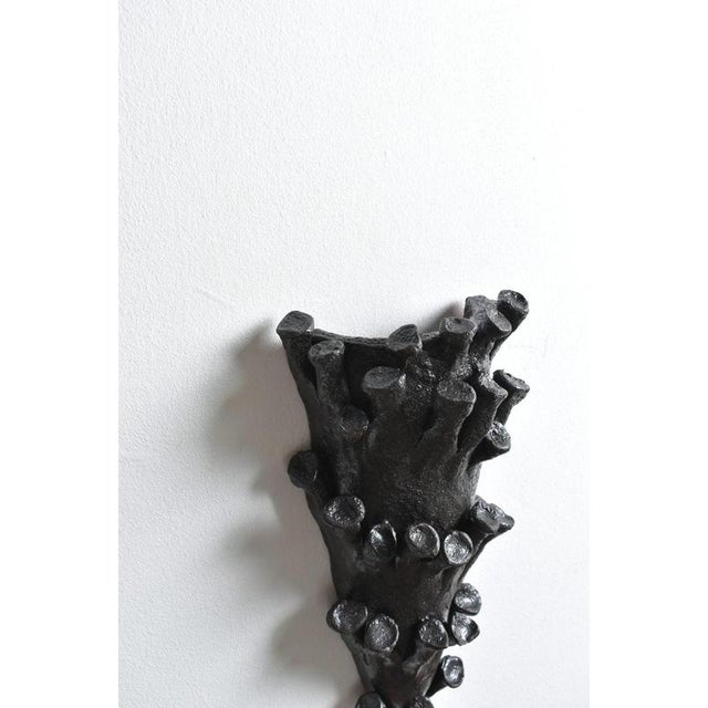 Contemporary Belize Black Mat Wall Sconce Lamp from Barracuda Interiors For Sale - Image 3 of 6