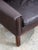 1960s Mid Century Danish Modern Lounge Chair Brown Leather Armchair Denmark Wood Frame For Sale - Image 11 of 12