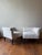 Mid 20th Century Pair of French Art Deco Tete-a-Tete Chairs For Sale - Image 4 of 6