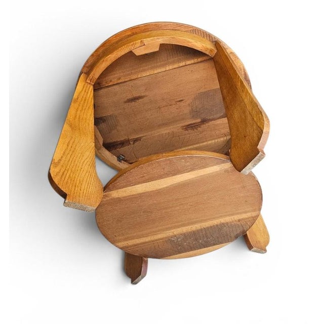 Art Deco Oak Side Table, 1930s For Sale - Image 14 of 16