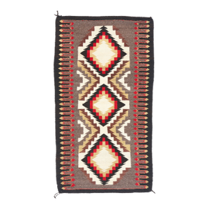 Antique Teec Nos Pos Southwestern-Style Rug, 02'07 X 04'09