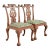 Baker Furniture Style Chippendale Carved Mahogany Side Chairs or Dining Chairs, Pair For Sale