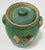 Late 19th Century Antique Hand-Painted Green Floral Motif Lidded Crock For Sale - Image 5 of 8