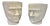 Artisinal Concrete Face Pots, Set of 2 For Sale
