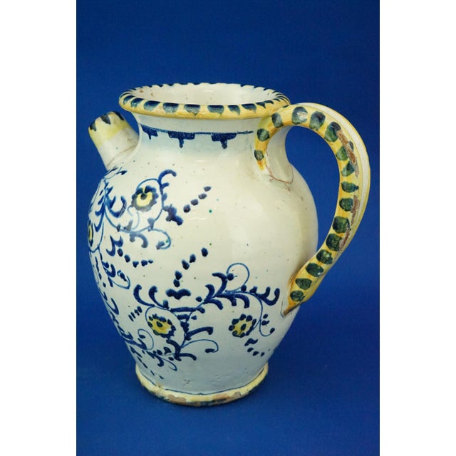 White Antique Italian Renaissance Tuscan Majolica Pharmacy Jar, 1600s For Sale - Image 8 of 18