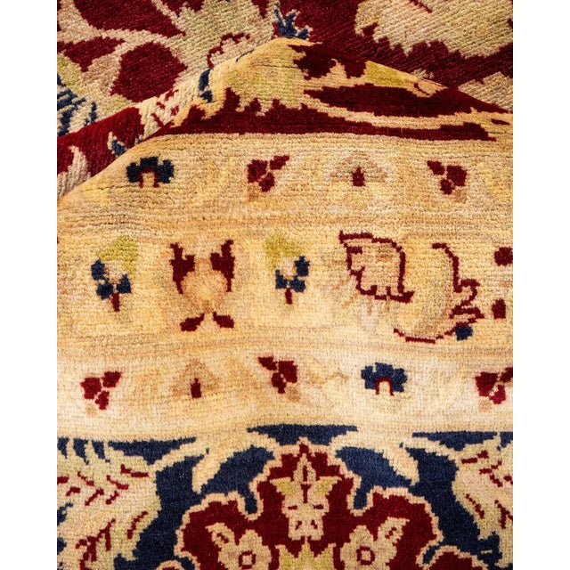 Textile Mogul, One-of-a-Kind Hand-Knotted Area Rug in Red, 10' 1" x 14' 8" For Sale - Image 7 of 8