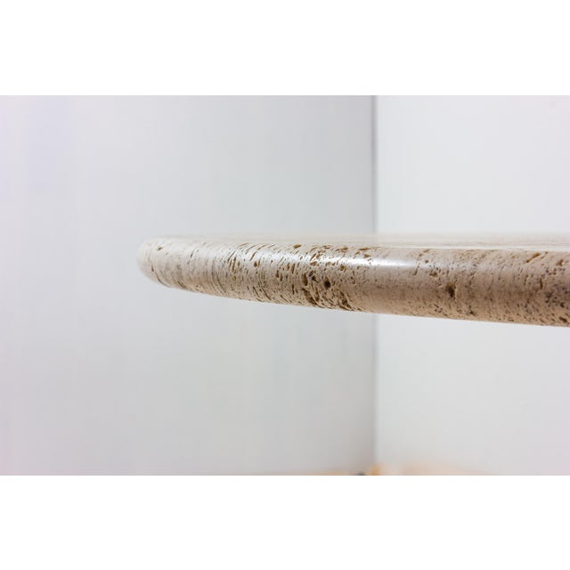 Mid-Century Modern Organic Travertine Dining Table, Italy, 1970s For Sale - Image 3 of 18