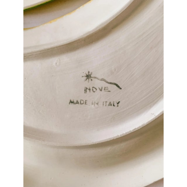 Vintage Italian Ceramic Melon Luncheon Plates, Hand Painted, Set of 4 For Sale - Image 11 of 13