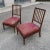 Set of Dining Chairs in Fabric and Wood For Sale - Image 3 of 9