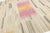 Contemporary Minimalist Wool Kilim Rug With Abstract Ikatesque Accents in Rose For Sale - Image 4 of 12
