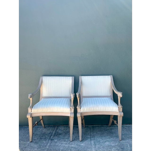 Wood Vintage Hand Carved Eagles Head Lounge Chairs - A Pair For Sale - Image 7 of 12