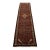 Hamedan Runner 2’7” X 9’4” Red Wool Vintage Tribal Hand-Knotted Rug For Sale