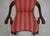 Wood Pair Hickory Chair Co Chippendale Mahogany Upholstered Armchairs For Sale - Image 7 of 12