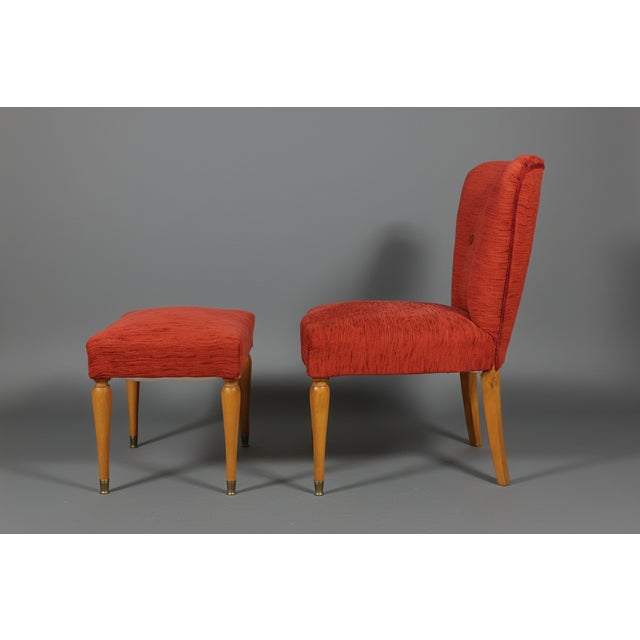 Set of Small Armchair with Footrest, 1960s For Sale - Image 4 of 13
