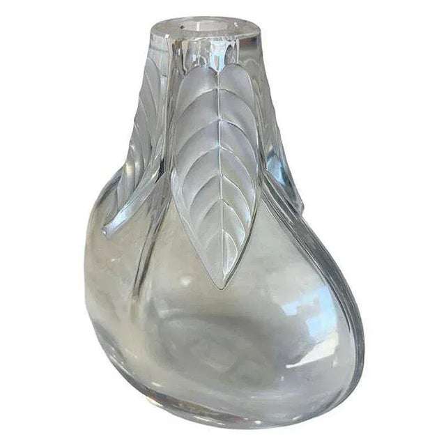 Modern 1970s Cut Crystal "Osumi" Art Glass Bud Vase by Marie Claude for Lalique For Sale - Image 3 of 8