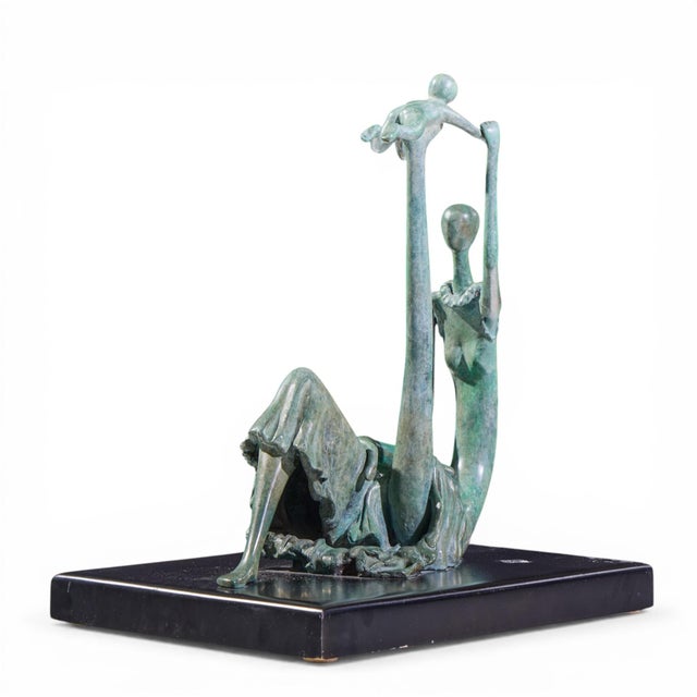 Ruth Bloch Bronze Mother and Children Signed 3/15 Sculpture For Sale - Image 4 of 9