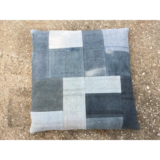 Vintage Naqshi Blue Turkish Rug Dog Bed Floor Cushion Chairish