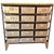Steampunk Rustic Retro Industrial Storage Chest of Drawers With 15 Storage Bins For Sale - Image 9 of 10