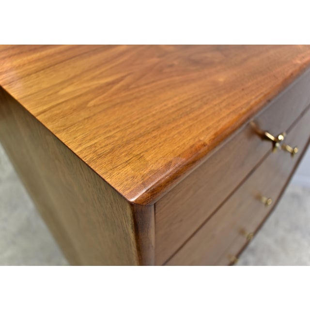 1960s Kipp Stewart for Drexel Declaration Highboy Walnut Dresser For Sale - Image 11 of 12