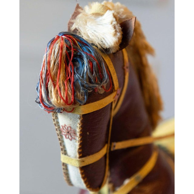 Mid 20th Century French Decorative Horse in Moleskin with Saddle and Harness, 20th Century For Sale - Image 5 of 13