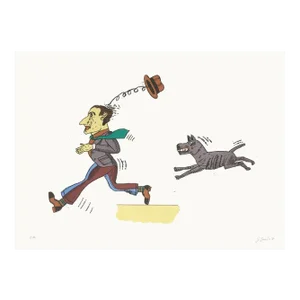 2007 Antonio Segui El Perro Loco Lithograph