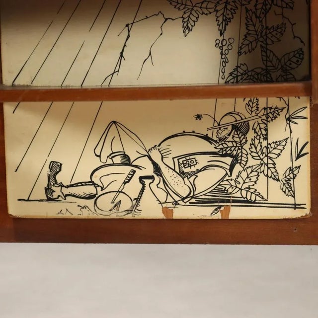 Bed with Wall-Mounted Nightstand, 1960s For Sale - Image 6 of 13