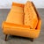 Orange Mid-20th Century MCM Adrian Pearsall Style Gondola Sofa Orange Velveteen Fabric For Sale - Image 8 of 18