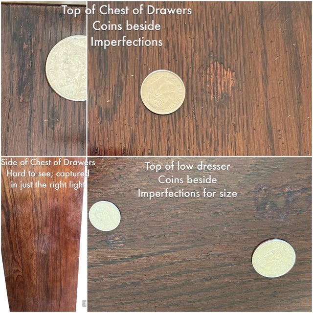 Coffee 1980s Davis Cabinet Furniture Co. Bedroom Furniture Set Solid Wood - Set of 3 For Sale - Image 8 of 10