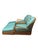 Hollywood Regency 2 McGuire Wicker Chairs With Ottoman For Sale - Image 3 of 10