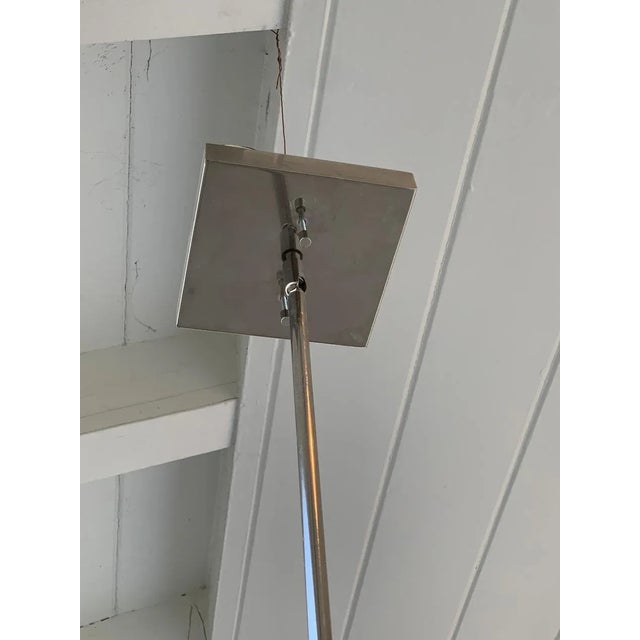 Chrome & Glass Pendant Light For Sale - Image 9 of 12