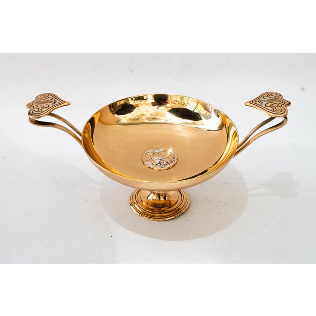 Art Deco Bronze centerpiece vienna around 1920s Polished and stove enameled