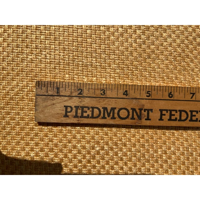 American Yellow Weaved Upholstery Fabric 55”x 36” For Sale - Image 3 of 6