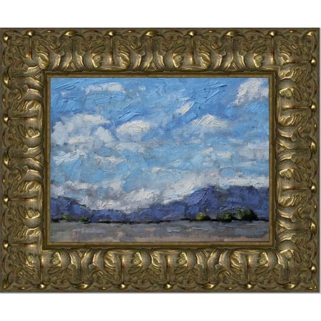 "Nevada Clouds" Contemporary Impressionist Style Landscape Oil Painting For Sale - Image 10 of 12