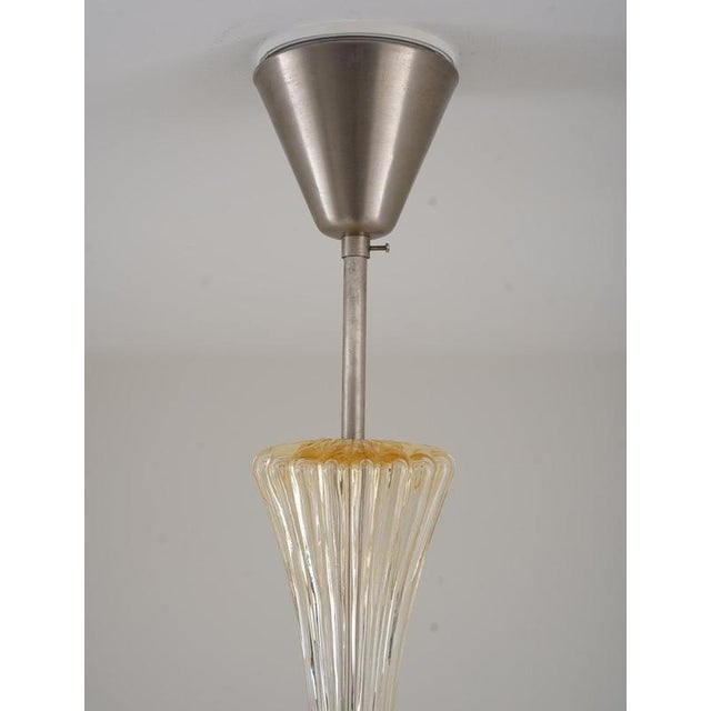 1950s Scandinavian Glass Pendant attributed to Orrefors, Sweden, 1950s For Sale - Image 5 of 8