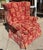 Textile Georgian Style Clarence House Kanji Red Cut Velvet Wingback Chair For Sale - Image 7 of 10