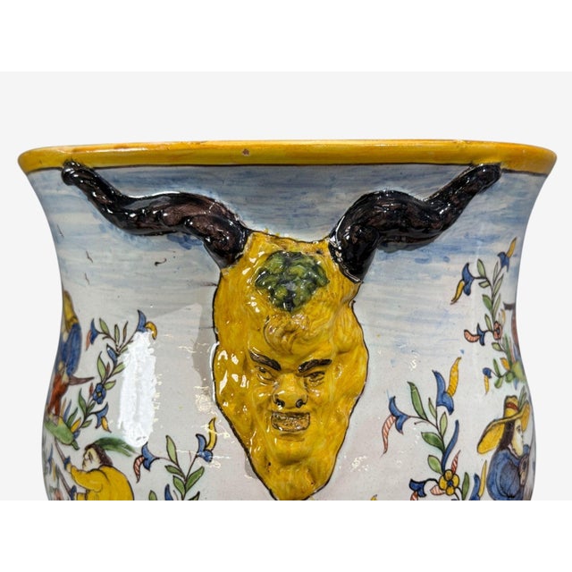 French Modern, Majolica Jardinieres, Ceramic, France, 1870s For Sale In New York - Image 6 of 12