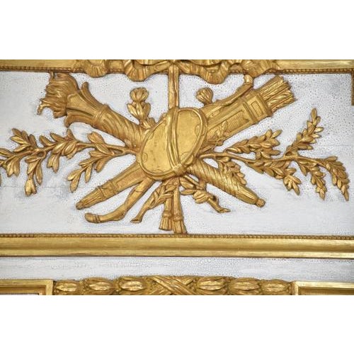 Parcel Gilt Trumeau Wall Mirror, 1890s For Sale - Image 5 of 10
