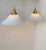 Brass and Opaline Glass Pendant Lights from Limburg, Germany, 1970s, Set of 2 For Sale - Image 11 of 11
