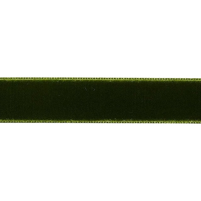 Sample - Schumacher Velvet Tape Medium in Moss For Sale