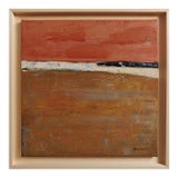 Lueur Fauve, Abstract Landscape, Contemporary, Framed by Sophie Dumont For Sale