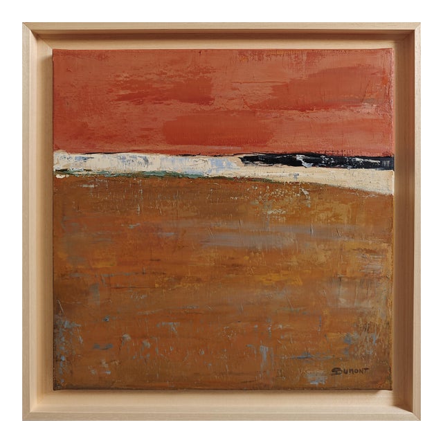 Lueur Fauve, Abstract Landscape, Contemporary, Framed by Sophie Dumont For Sale