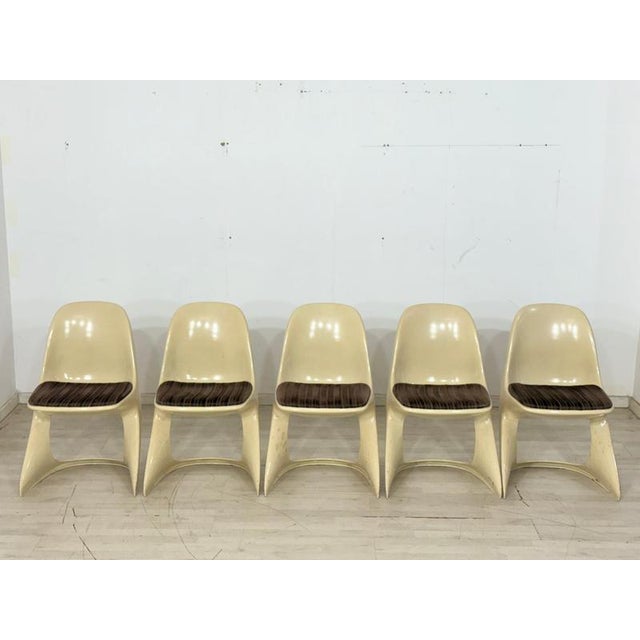 Vintage Space Age Casalino Dining Chairs from Casala, 1970s, Set of 5 For Sale - Image 10 of 10