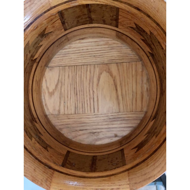Vintage 1991 Hand Crafted Wooden Bowl For Sale - Image 4 of 9