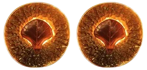 Mid-Century Italian Round Wall Brass & Copper Sconces, 1970s, Set of 2