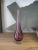 Mid-Century Glass Sommerso Bud Stem Vase, Raspberry Burgundy Wine Coloring For Sale In Austin - Image 6 of 6