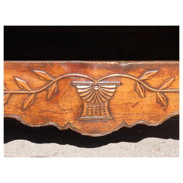 Wood Early 19th Century French Provincial Petite Armoire Great Patina For Sale - Image 7 of 12