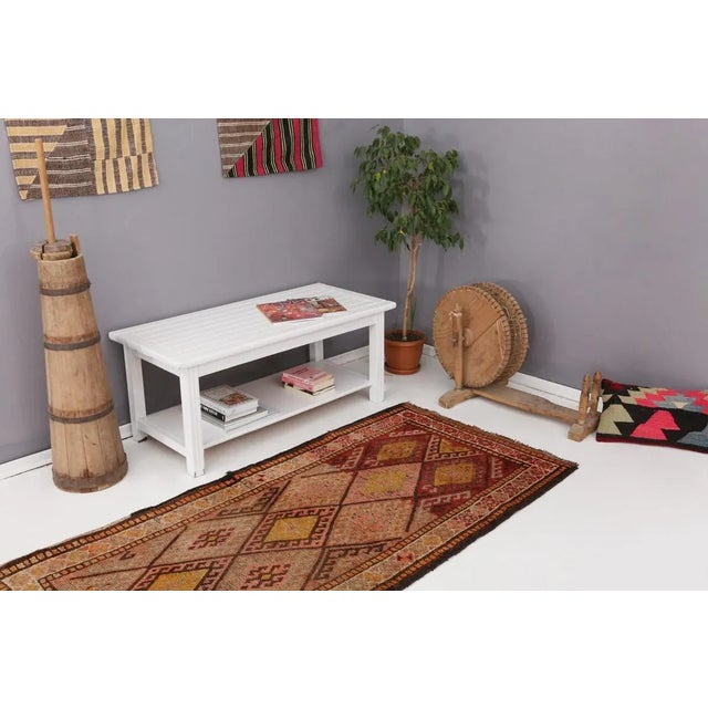 Mid 20th Century Vintage Herki Rug For Sale In Los Angeles - Image 6 of 7