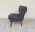 1960s Vintage Chair in Heather Grey Fabric, 1960s For Sale - Image 5 of 8