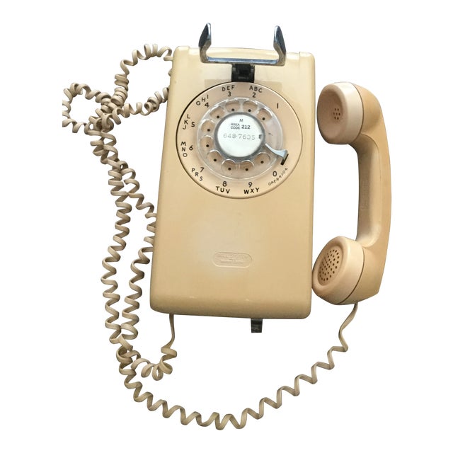 Vintage Western Electric Bell System Beige Rotary Mount Wall